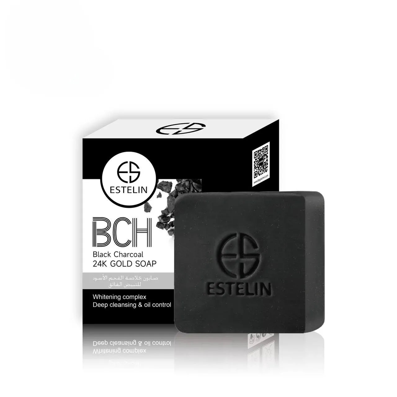 ESTELILN Black Charcoal 24k Gold Soap - 100g