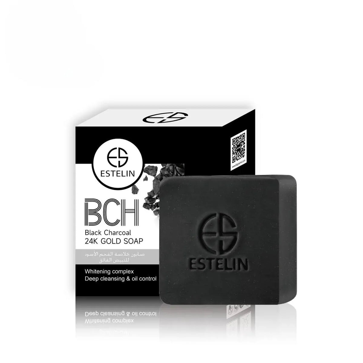 ESTELILN Black Charcoal 24k Gold Soap - 100g