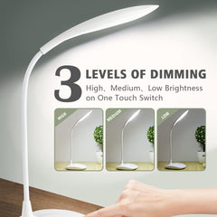 Desk Portable Touch Control Light USB Rechargeable
