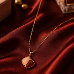 Stainless steel  Double stone chain - Each