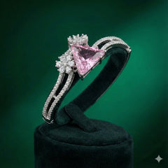 silver-tone Rose Pentagon Prestige Bangle bracelet - Each