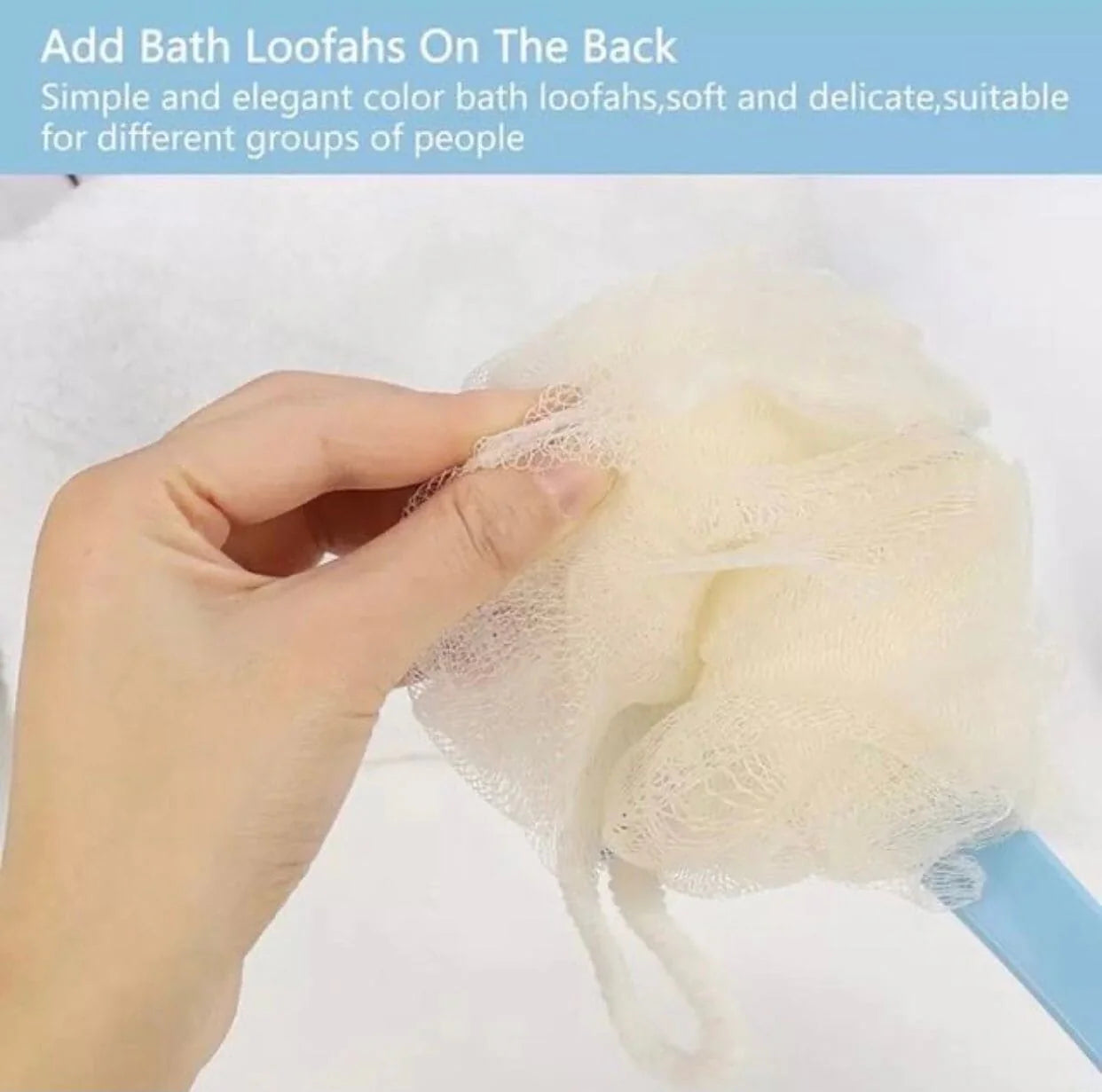 2 In 1 Bathing Scrubbing Long Handle Brush