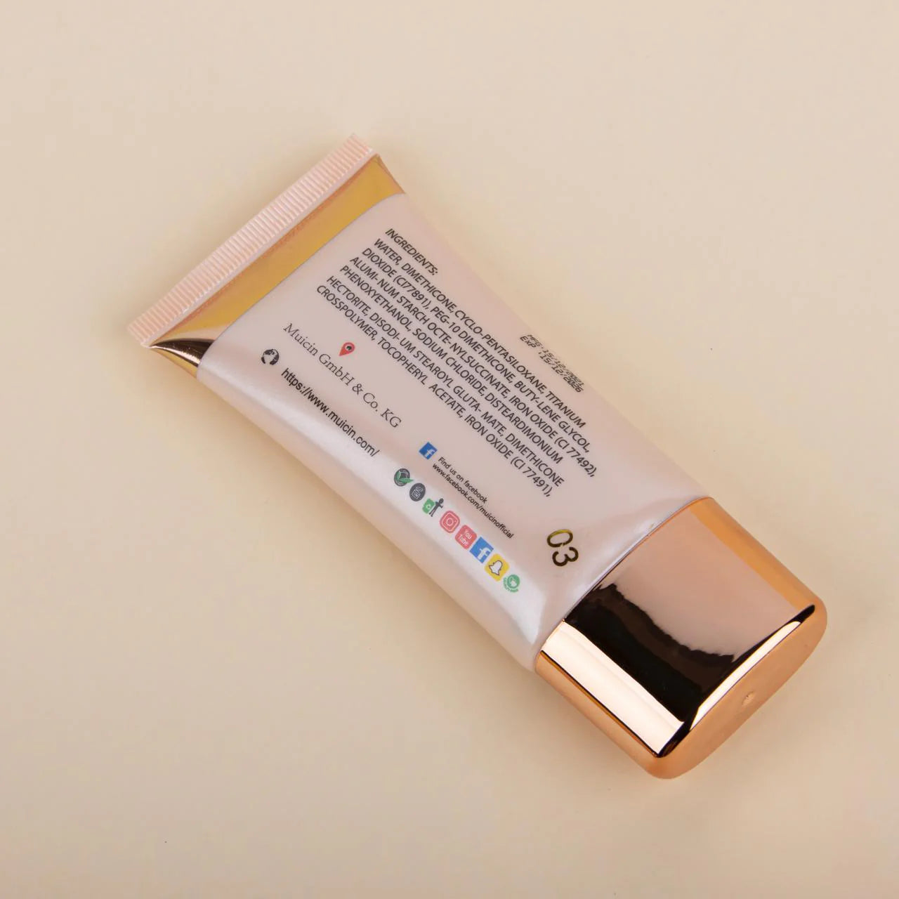 MUICIN Luminous Nude Velvet Full Coverage Foundation – 50g