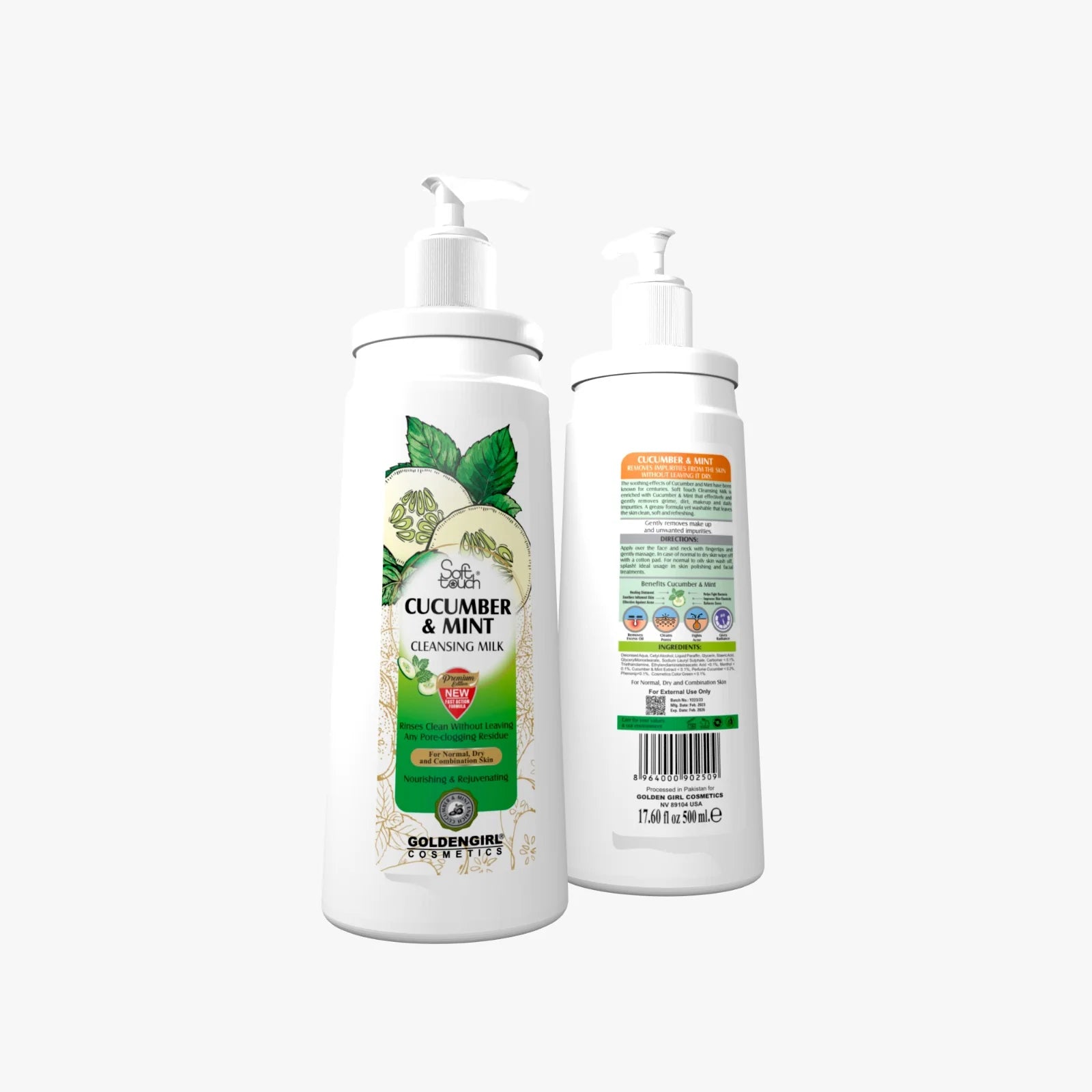 Soft Touch Cucumber & Mint Cleansing Milk