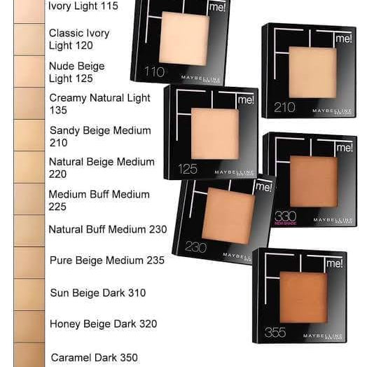 Fit Me! Maybelline Matte + Poreless Powder Foundation