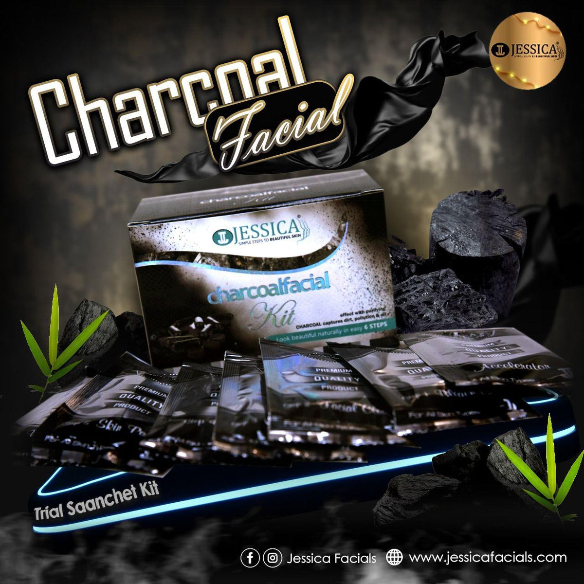Jessica Charcoal Facial Kit