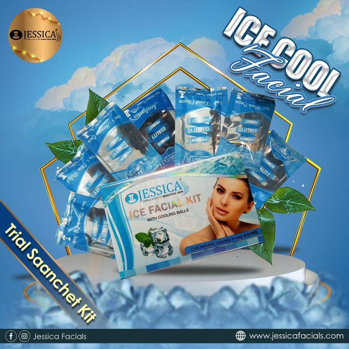 Jessica Ice Facial Trial Saanchet Kit