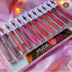 Huda Beauty Matte Gloss - 12 Pcs