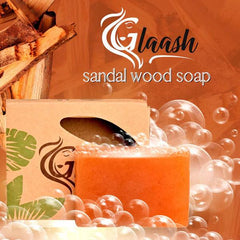 Glaash Sandalwood Organic Soap Bar - 100gm