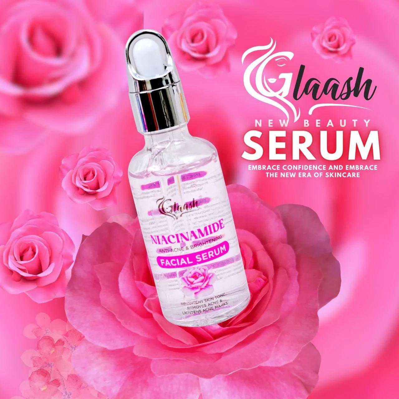 Glaash Niacinamide Anti Acne & Brightening Facial Serum - 50ml