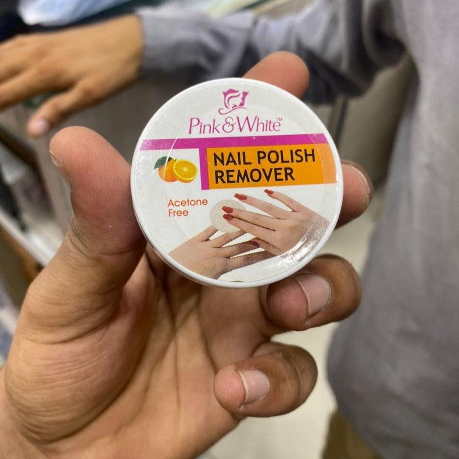 Pink & White Nail Wipes