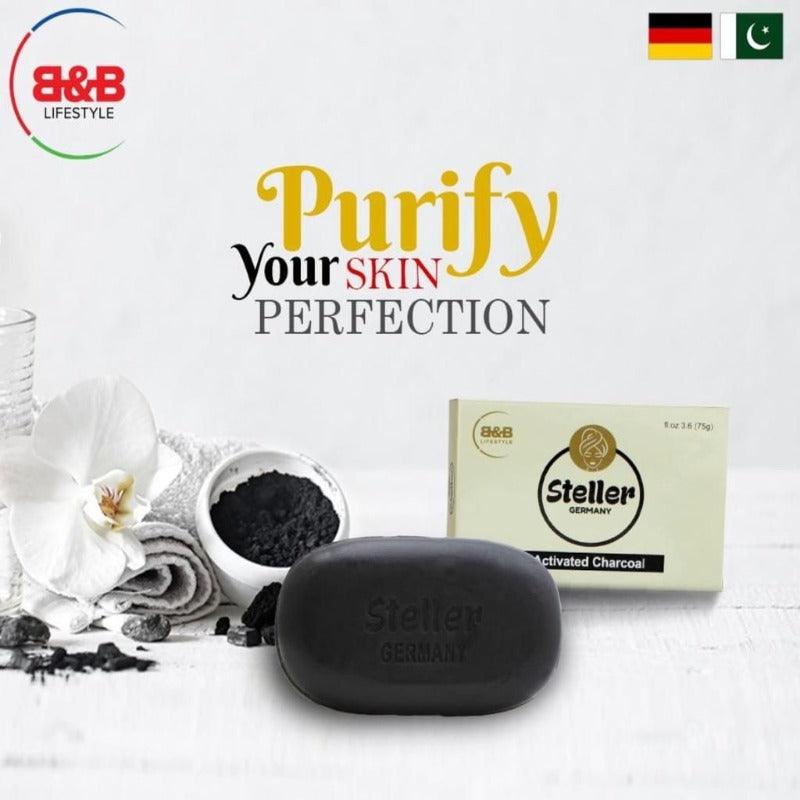 Steller Activated Charcoal Soap - 75g