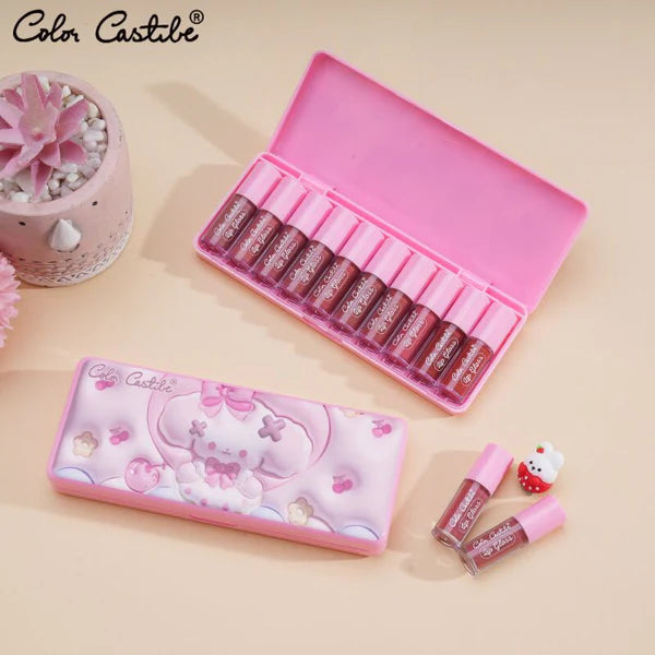 Color Castle Mini Matte LipGloss 10‑in‑1 Pack