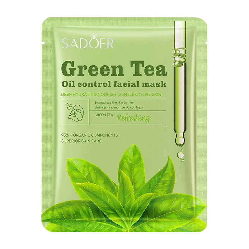 SADOER - Green Tea Oil Control Facial Mask - 25g