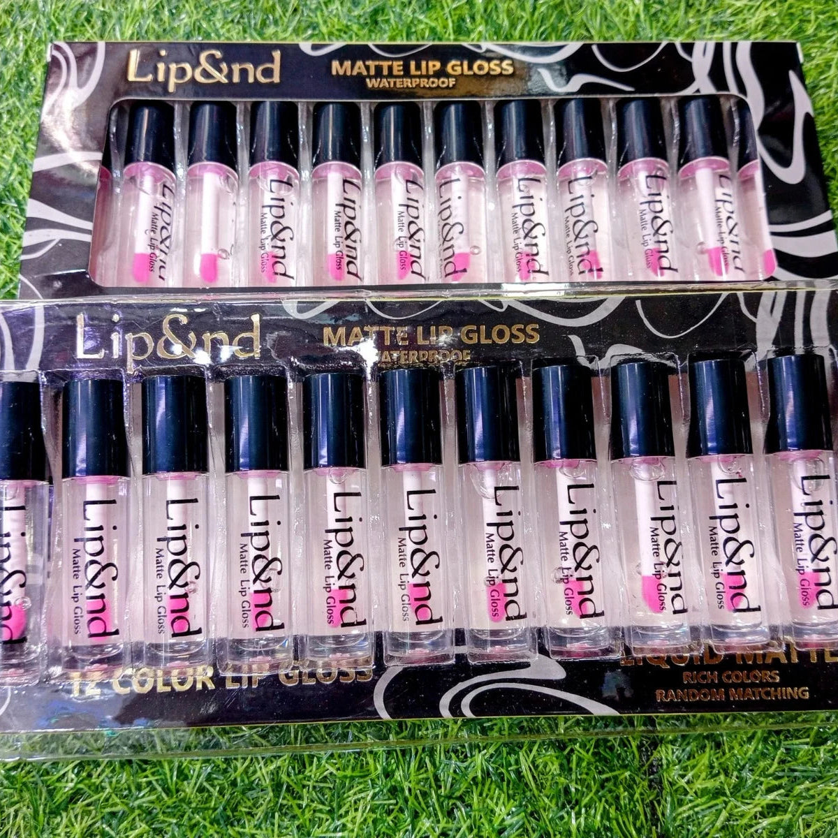 12 Lip&nd Matte Lip Gloss Waterproof (Pink)