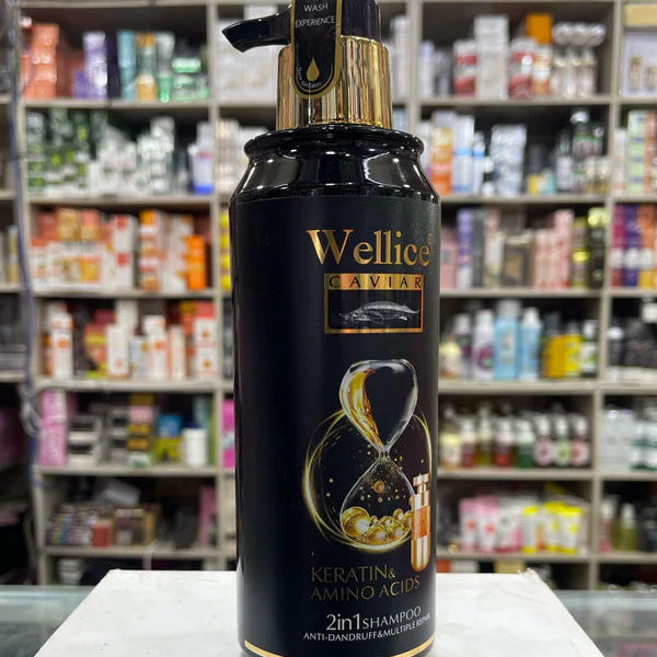 Wellice Caviar Keratin & Amino Acids 2-In-1 Shampoo 500ML