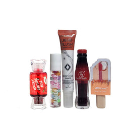 5 in 1 Deals Keychain Style lip gloss & Water Light lip gloss & Stick Concealer & Liquid Blusher & Pop lip gloss
