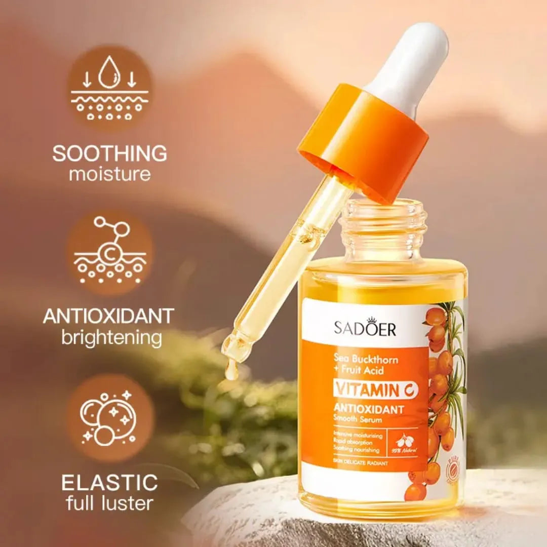 SADOER Sea Buckthorn Vitamin C Antioxidant Brightening Essence (30ml)