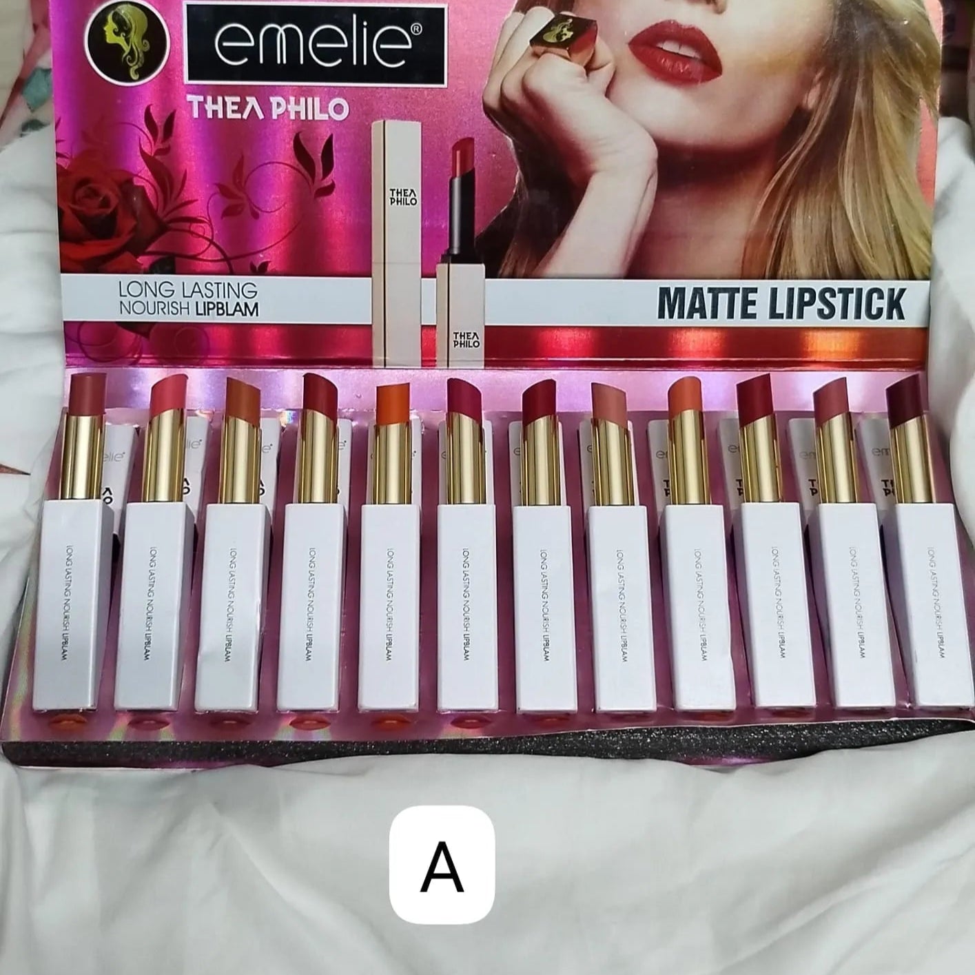 Emellie Matt lipstick 12 pcs