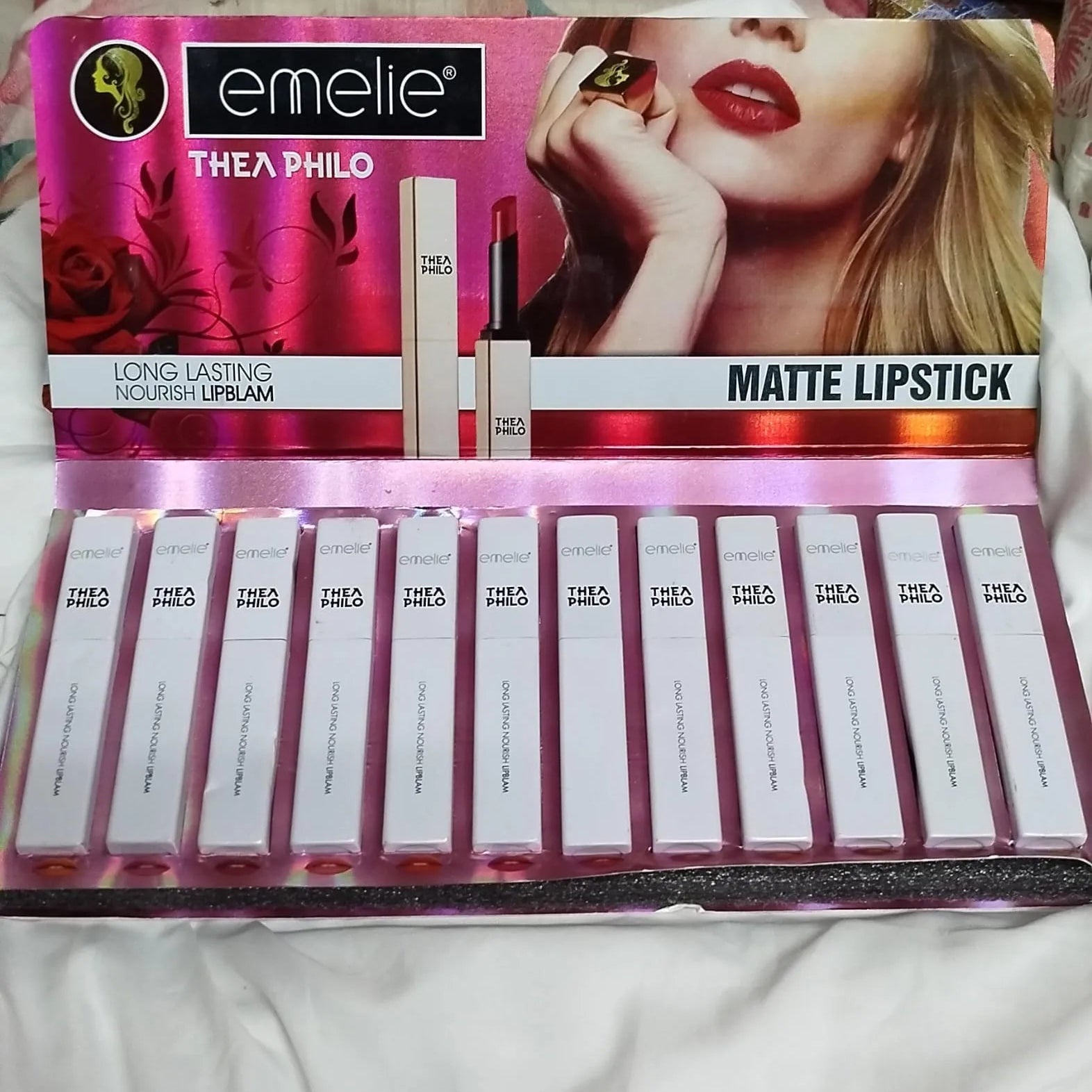 Emellie Matt lipstick 12 pcs