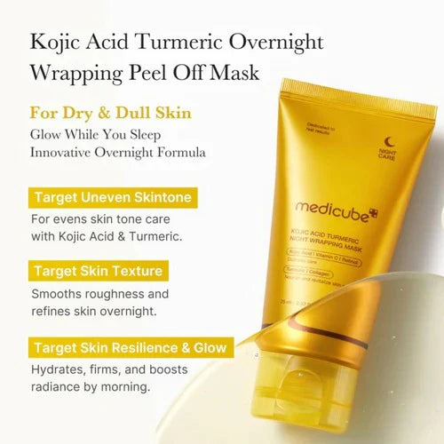Medicube Kojic Acid Turmeric Night Wrapping Mask - 75ml