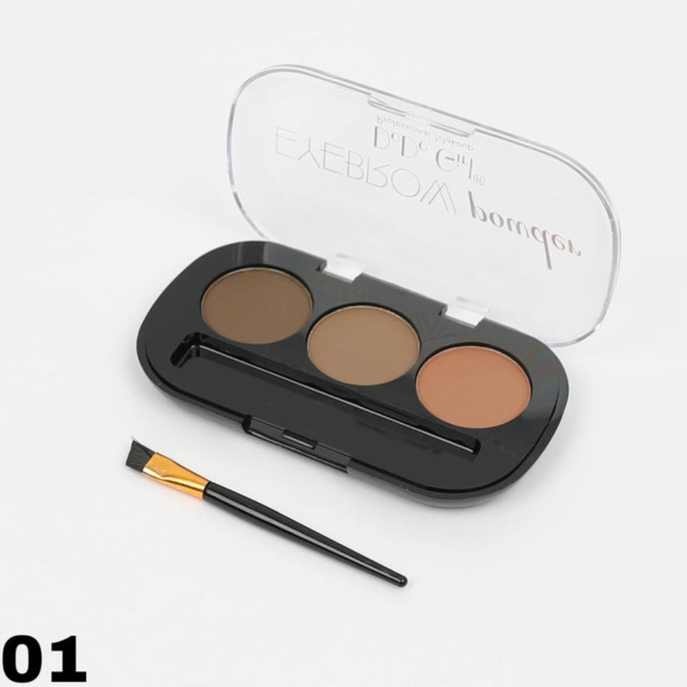 DoDo Girl 3-in-1 Eyebrow Powder with Brush
