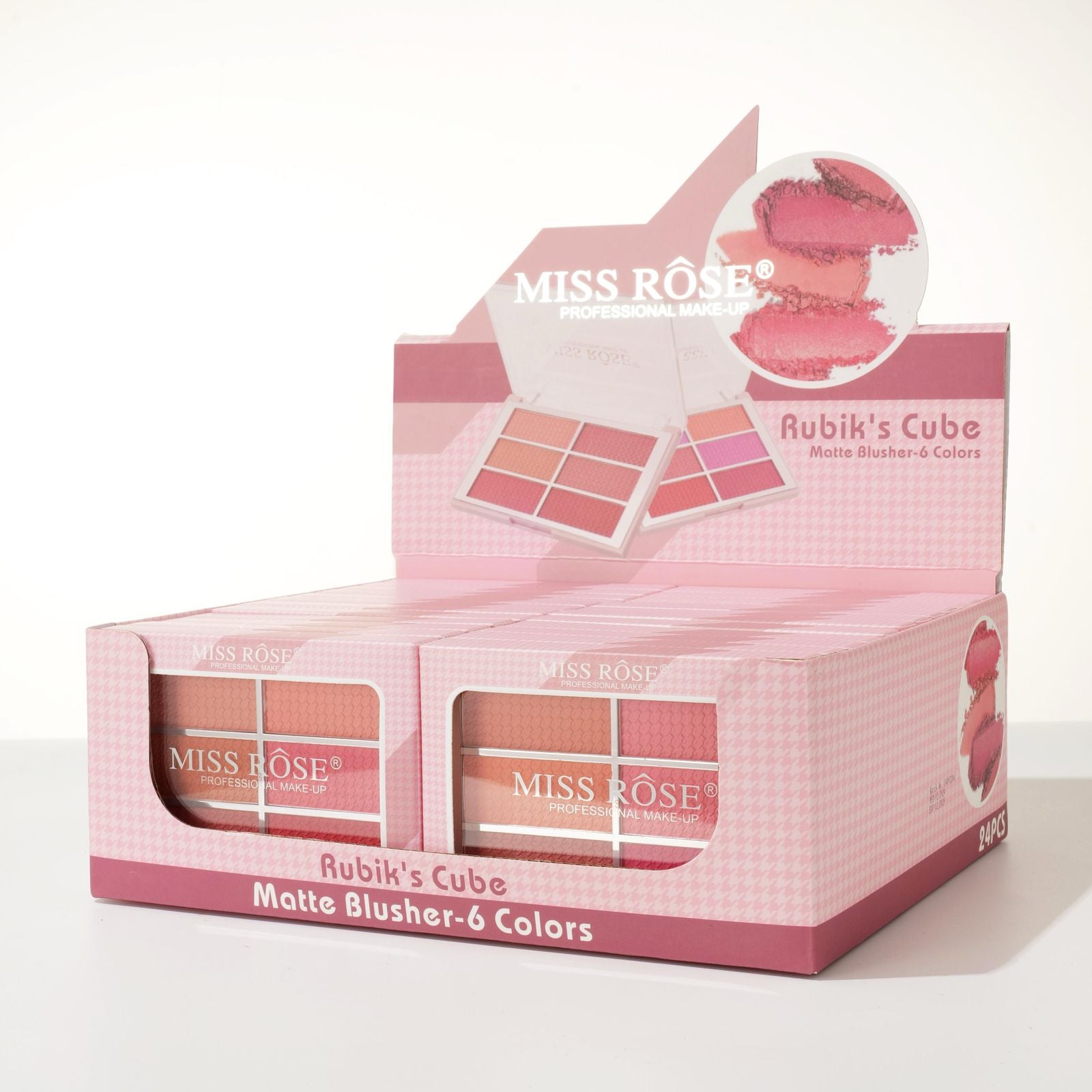 Miss Rose Rubik Cube 6-Color Blush Palette