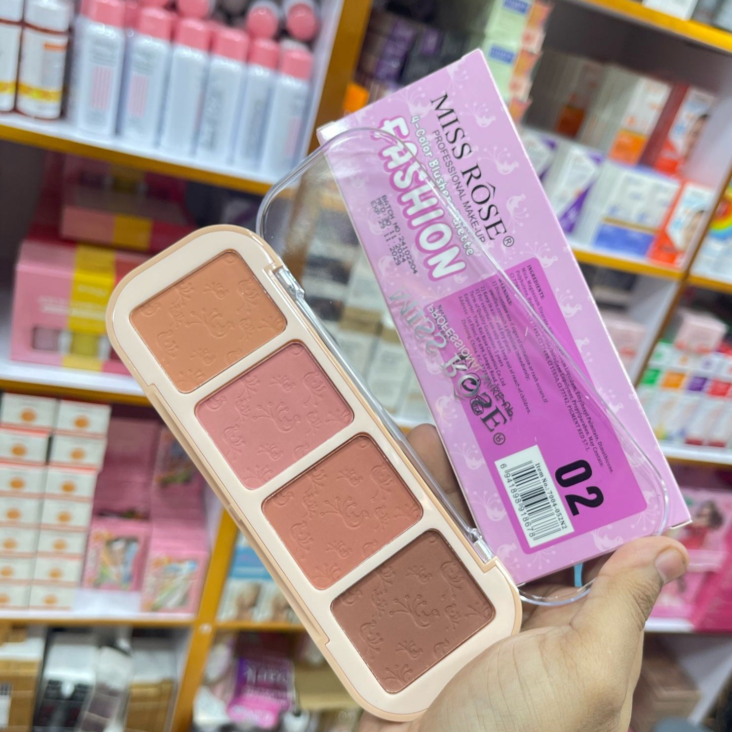 Miss Rose 4-Color Blush Palette – ButterBlend Formula for Smooth, Buildable Color