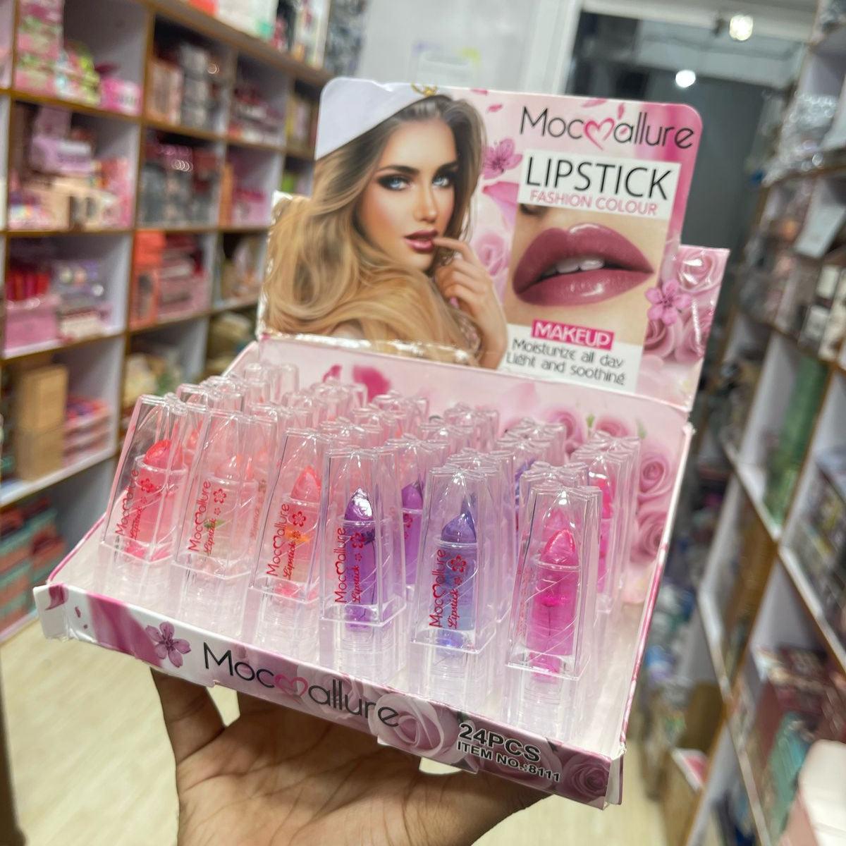 Mocallure Flower Magic Lipstick – Color-Changing Jelly Lip Balm with Real Dried Flower