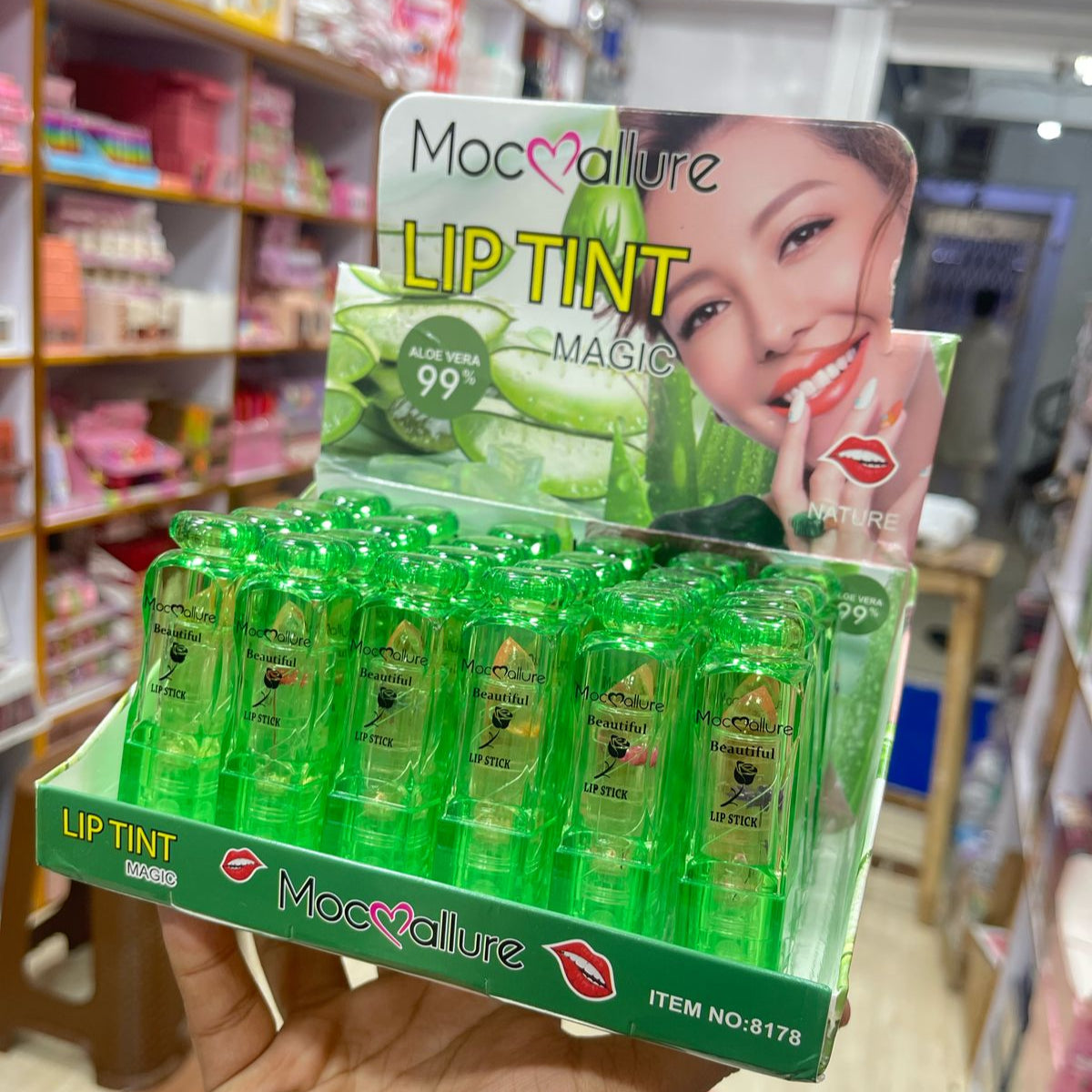 Mocallure Flower Magic Lipstick – Color-Changing Jelly Lip Balm with Real Dried Flower