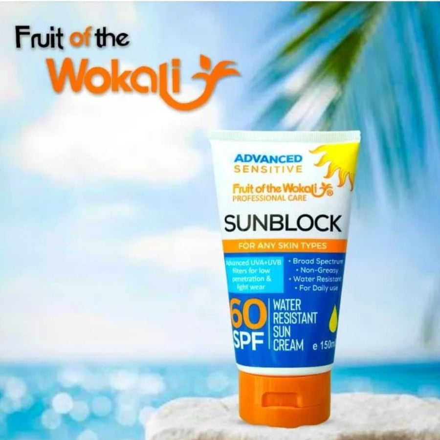 Fruit of the Wokali Sun Block – Broad Spectrum SPF Protection (150ml)
