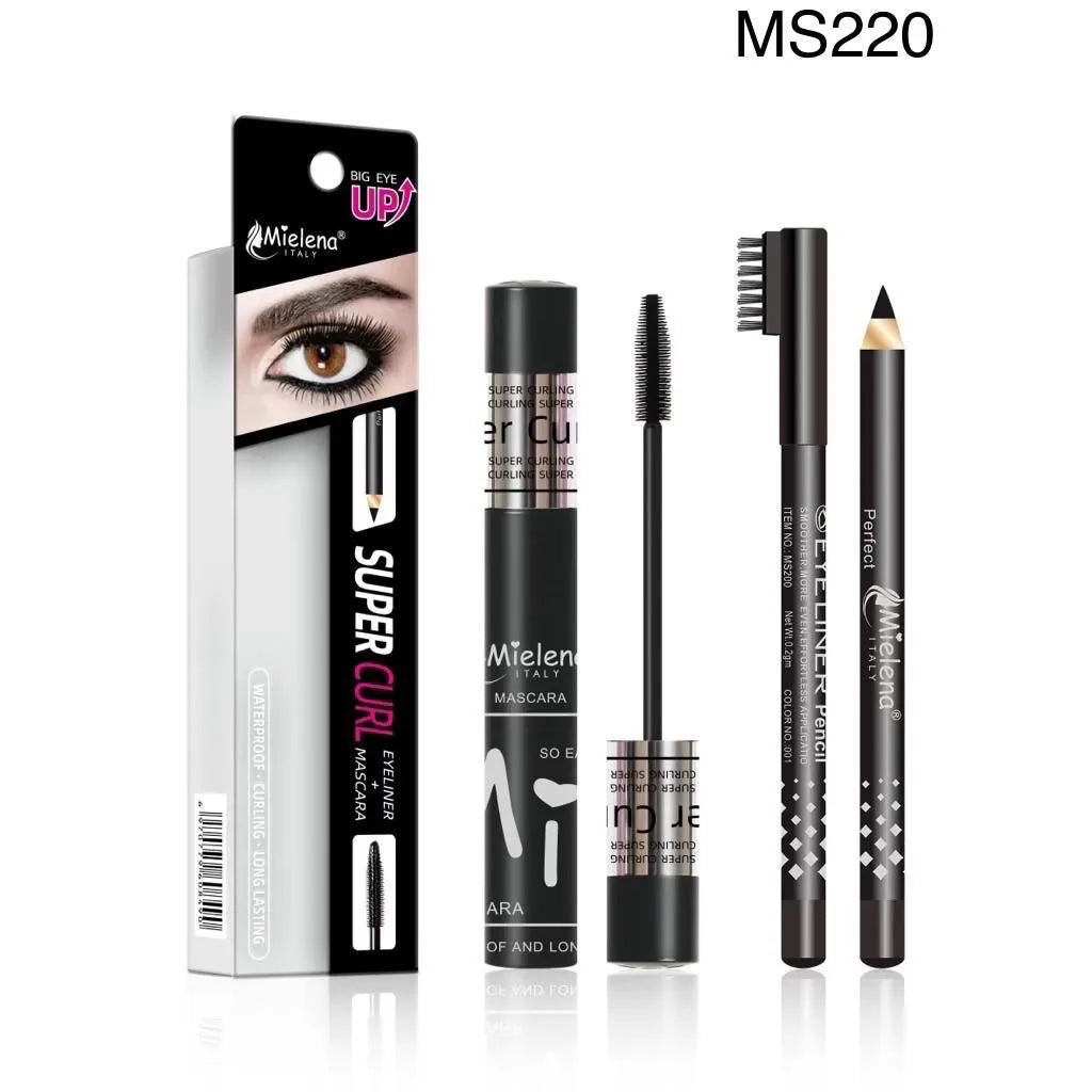 Mielena 2-in-1 Mascara + Eyeliner Pencil Combo