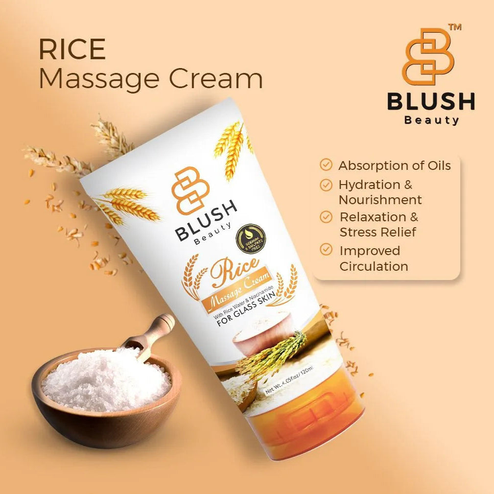 Blush Beauty Rice Massage Cream – 120ml