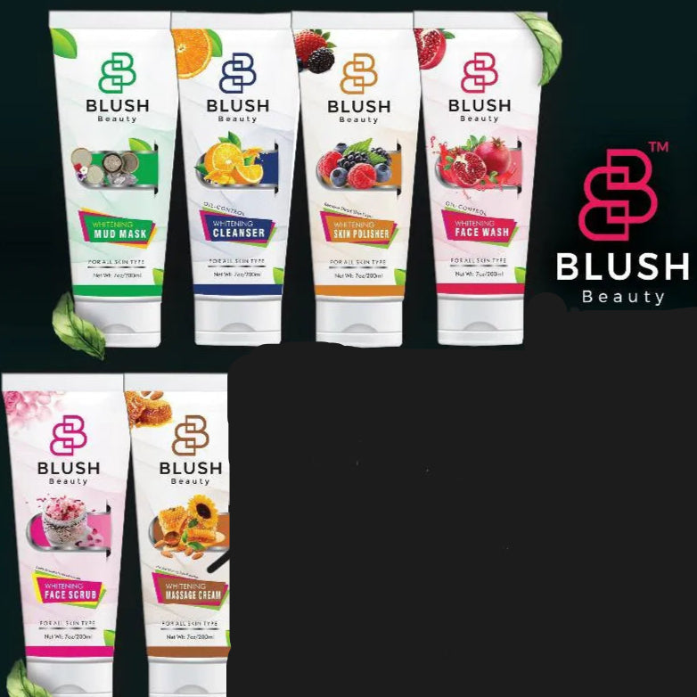 Blush Beauty 6 Whitening Skin Care Items – Complete Brightening Routine