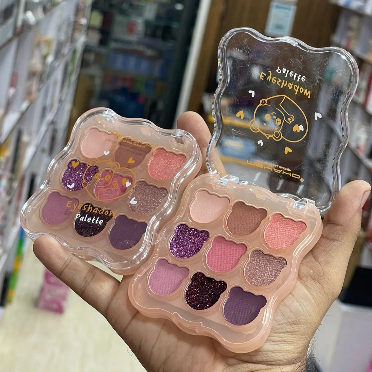 MSYAHO Cute Bear 9-Color Eyeshadow Palette