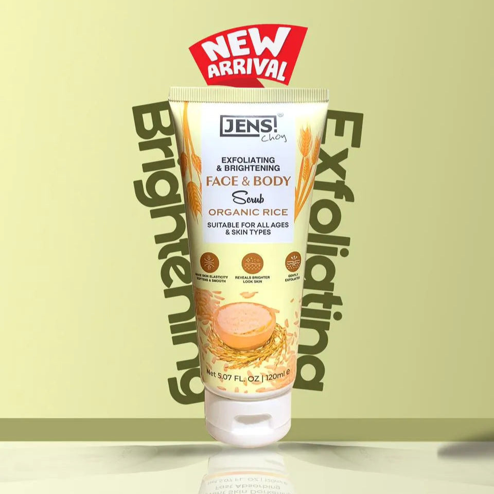 JENS Face & Body Organic Rice Scrub – 120ml