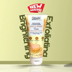 JENS Face & Body Organic Rice Scrub – 120ml