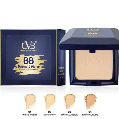 CVB Primer & Matte Powder Foundation – 2-in-1 Flawless Base