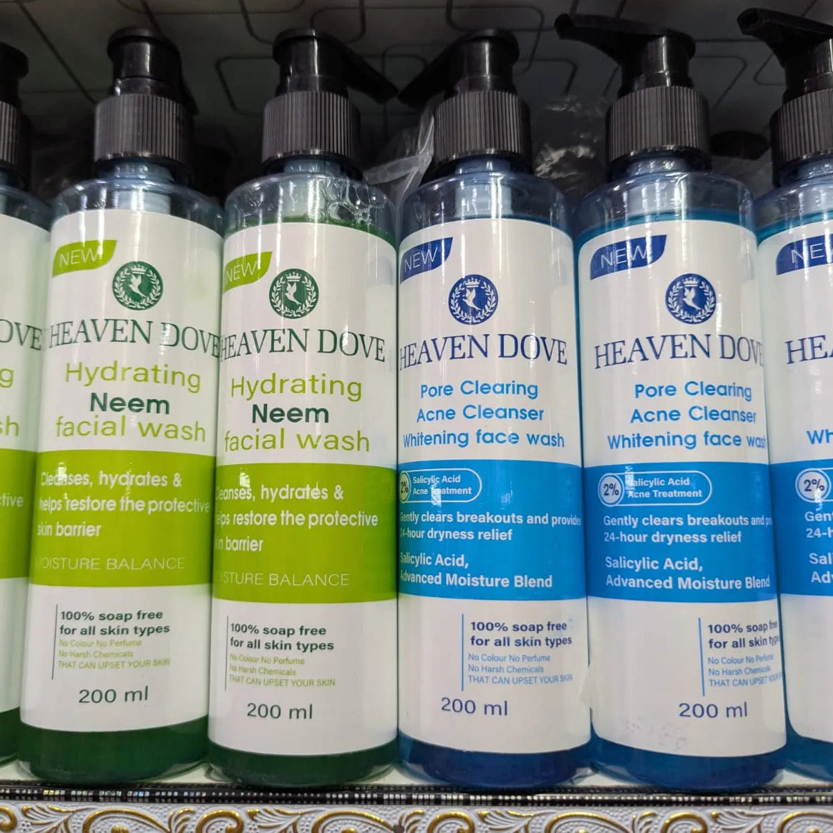 Heaven Dove Hydrating Neem & Acne Face Wash – Deep Cleanse & Soothing Care