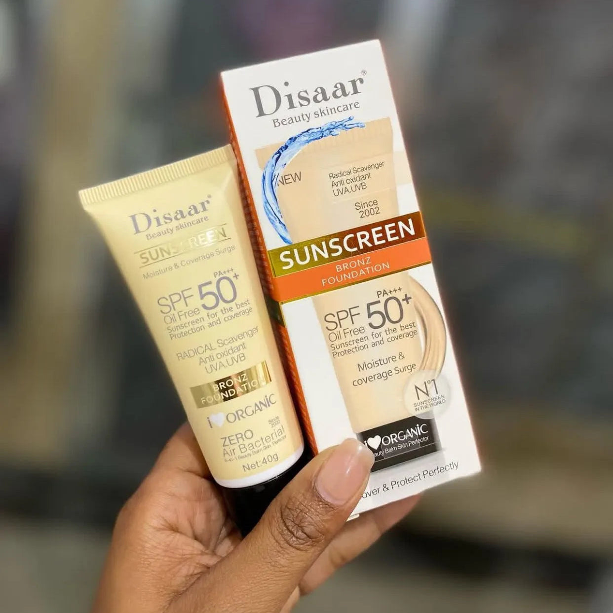 Disaar Sunscreen Bronz Foundation SPF 50 Oil-Free – 40g