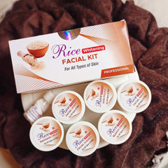 Rice Whitening Ultra Glowing Facial Kit For All Skin Types -100ml