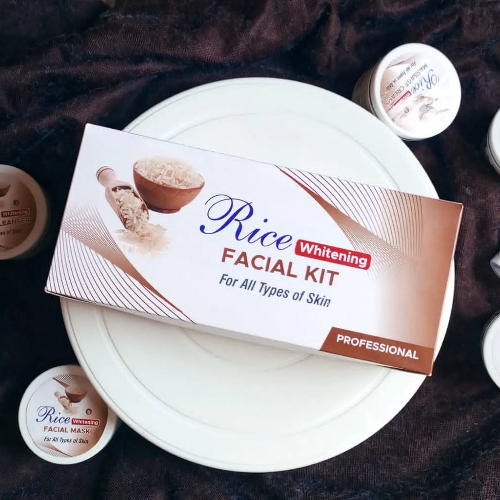 Rice Whitening Ultra Glowing Facial Kit For All Skin Types -100ml