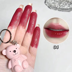 Cute Bear Key Chain Tint Glossy Lip Gloss