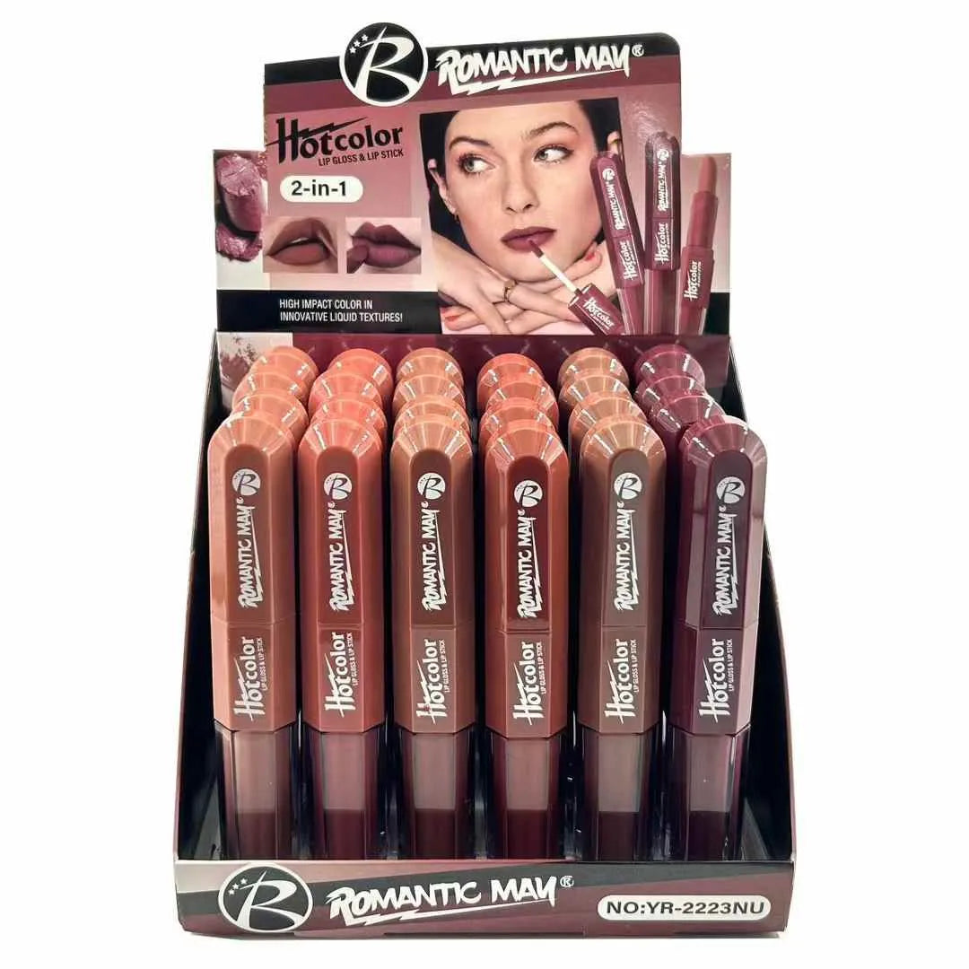 Romantic May 2-in-1 Lip Gloss and Lipstick