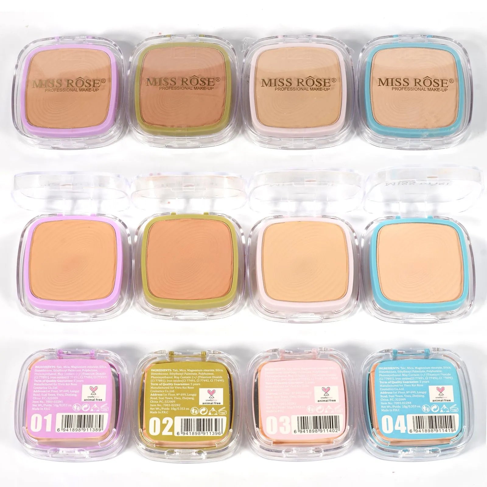 Miss Rose Glow-Gild Compact Powder