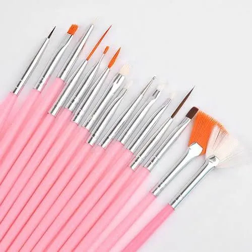 15 Pcs Nail Art Drawing Liner Brush Kit