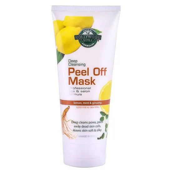 Hollywood Style Deep Cleansing Peel Off Mask Lemon, Mint & Ginseng –  150ml