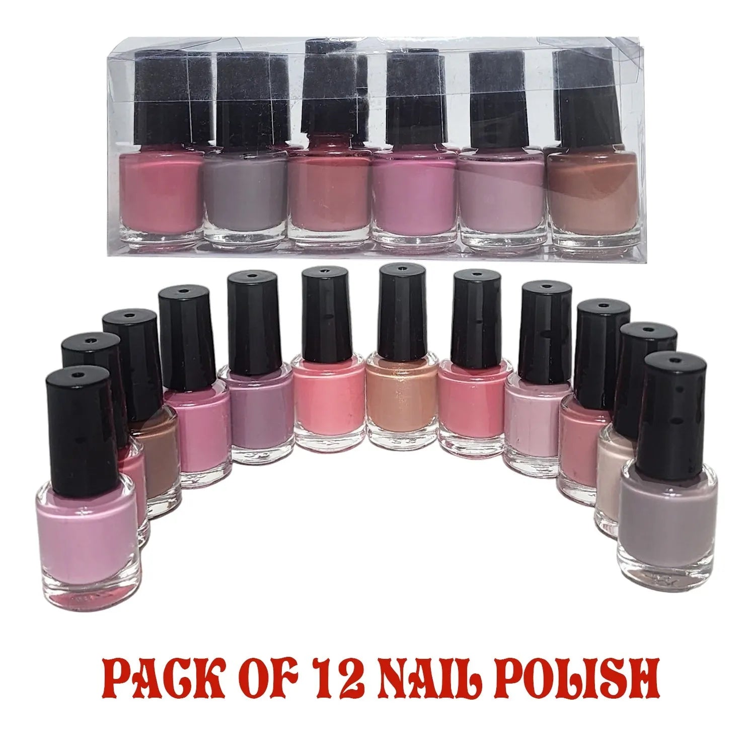 12-Piece Nude Peel-Off Nail Paint
