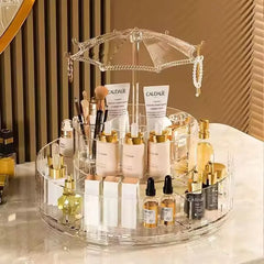 Light Luxury 360° Rotating Tabletop Cosmetics Storage Box