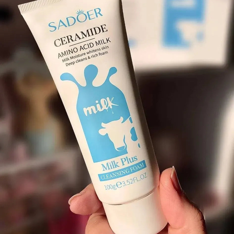 Sadoer Ceramide Milk Whitening Amino Acid Milk Plus Cleansing Foam – 100 g